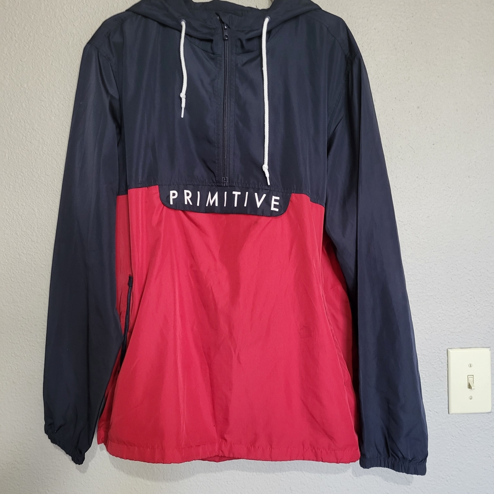 Primitive Navy and Red Windbreaker
